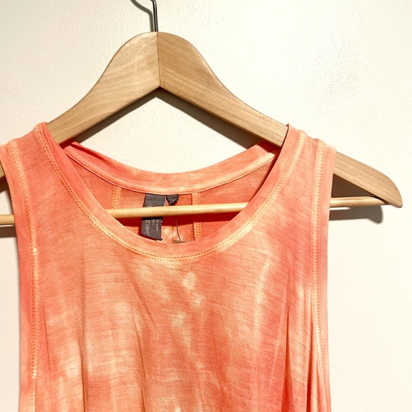 BRAND NEW Sweaty Betty Easy Peazy Tank Top Orange Bleach Dye Tie Dye ombré - Picture 4 of 9